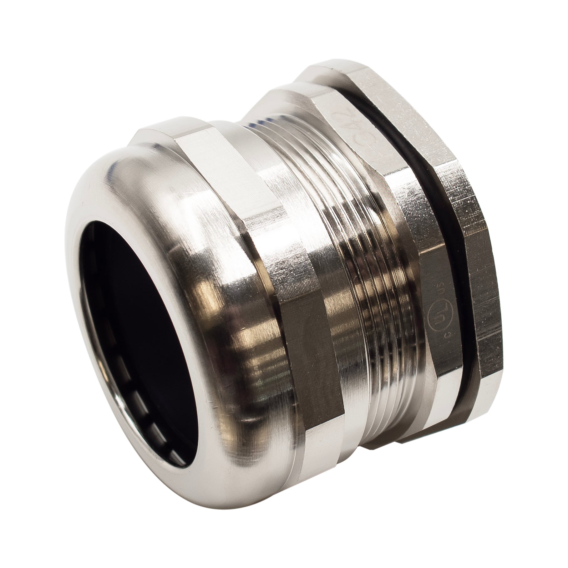 P4238BR - PG42 Thread Plated Brass Cable Gland, Range: 1-1/4" to 1-1/2", UL Listed, IP68, IP69K - 1 Piece