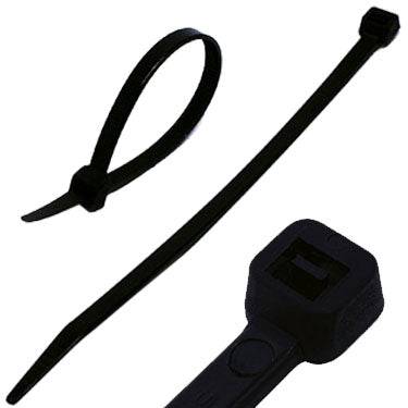 CT140SB - 5-1/2" Miniature Cable Ties, 18-lb Tensile Strength, Black, 100 Pieces