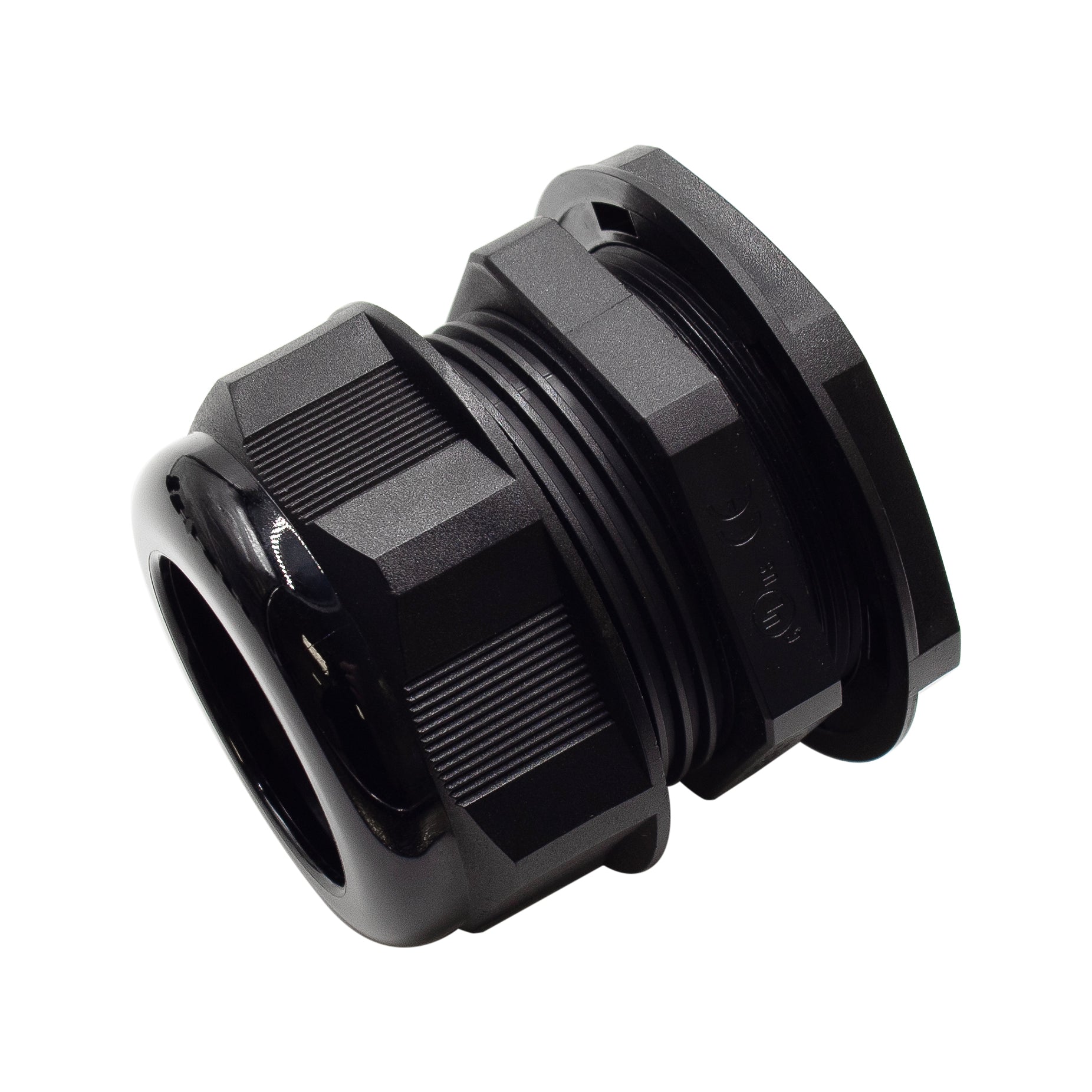 N11232B - 1 1/2" NPT Thread Nylon Cable Gland, Black, Range: 7/8" to 1-1/4", UL Listed, IP68, IP69K - 1 Piece