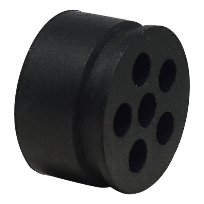 MHS1011 - Prensaestopas Multi orificio Sellos, Tamaños: NPT1/2", PG13.5, M20S, 6-orificio x 3.2mm, IP68, 1 pieza