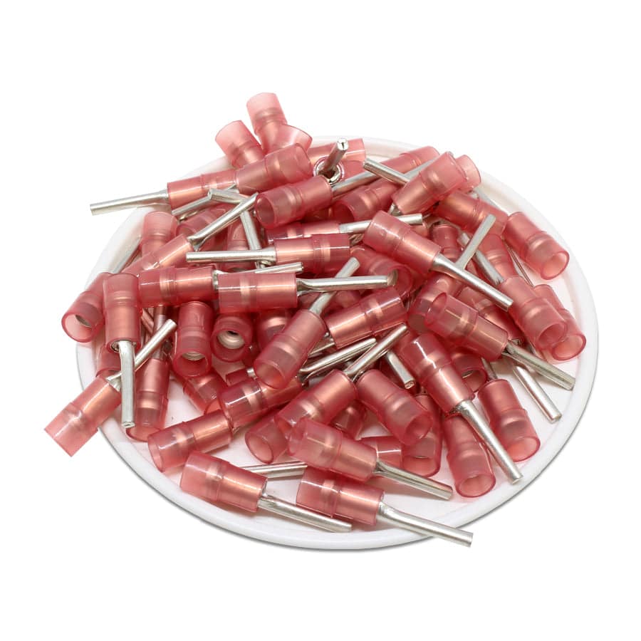 PTNYD1-13 - Con aislamiento de nailon Terminales de pin - 22-16 AWG - Double Crimp