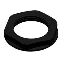 M25B-LN - M25 Thread Nylon Lock Nut for Metric Cable Glands, Black, UL Approved, 1 Piece