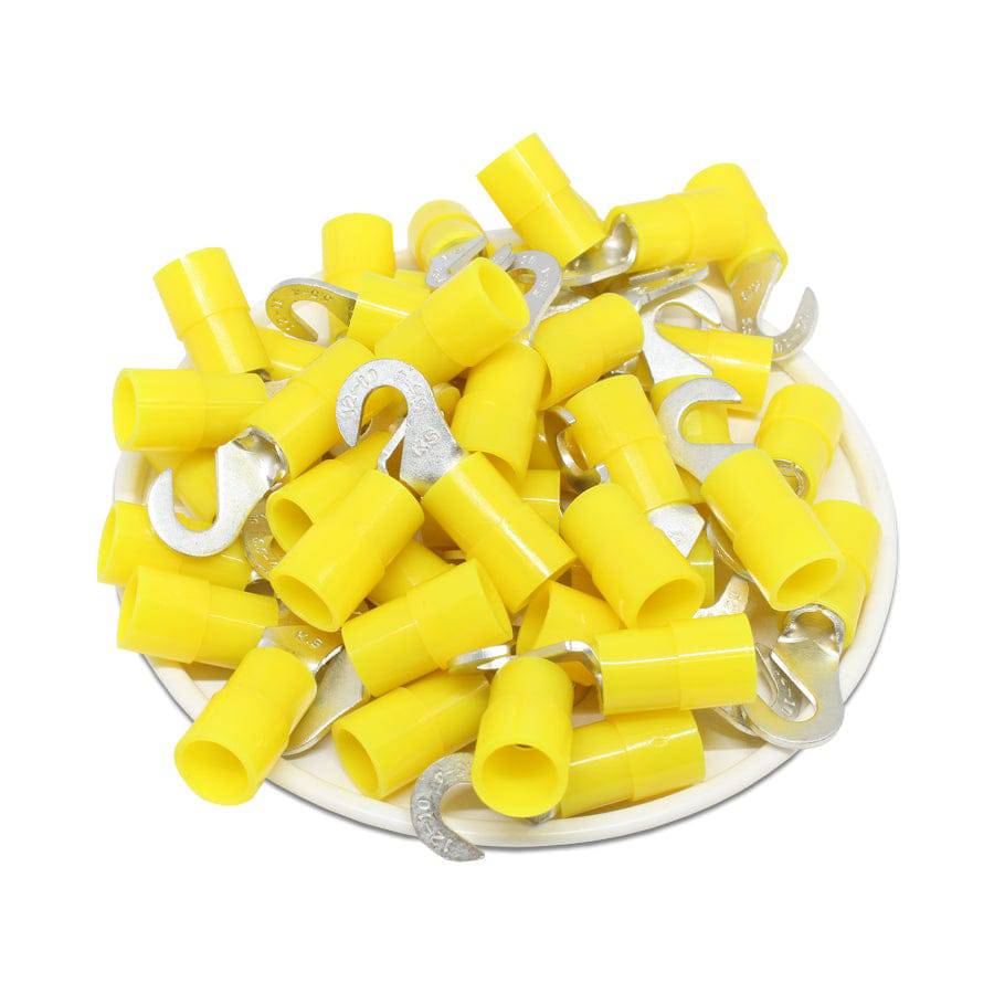 HNYB5-4 - Con aislamiento de nailon Hook Terminales - 12-10 AWG - Amarillo - 50/pack