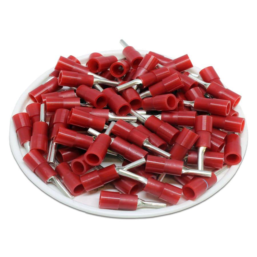 PTNYB1-9 - Con aislamiento de nailon Terminales de pin - 22-16 AWG - Rojo