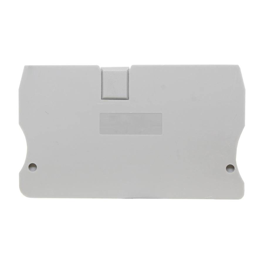 UJ5-10G - End Cover for Spring Cage Terminal Block, Gray