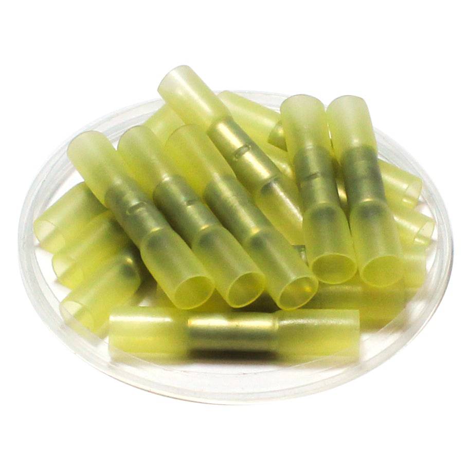 BHT5 - 12 a 10 AWG Polyethylene Heat Shrinkable Conectores de empalme a tope, 10 piezas