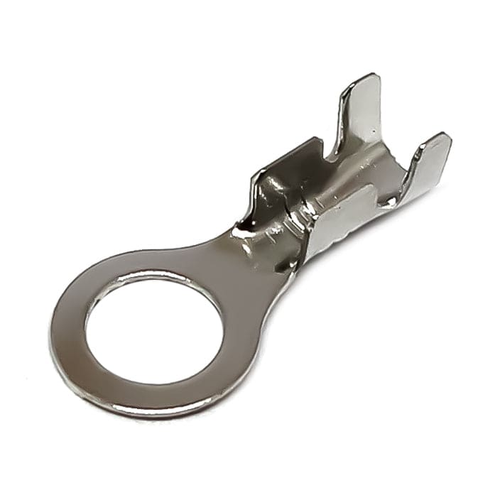 DJ4311-5.2B-T - 18 a 16 AWG Terminales de anillo, #10 Orificio, Estañado Brass, Open Barrel, 100 piezas
