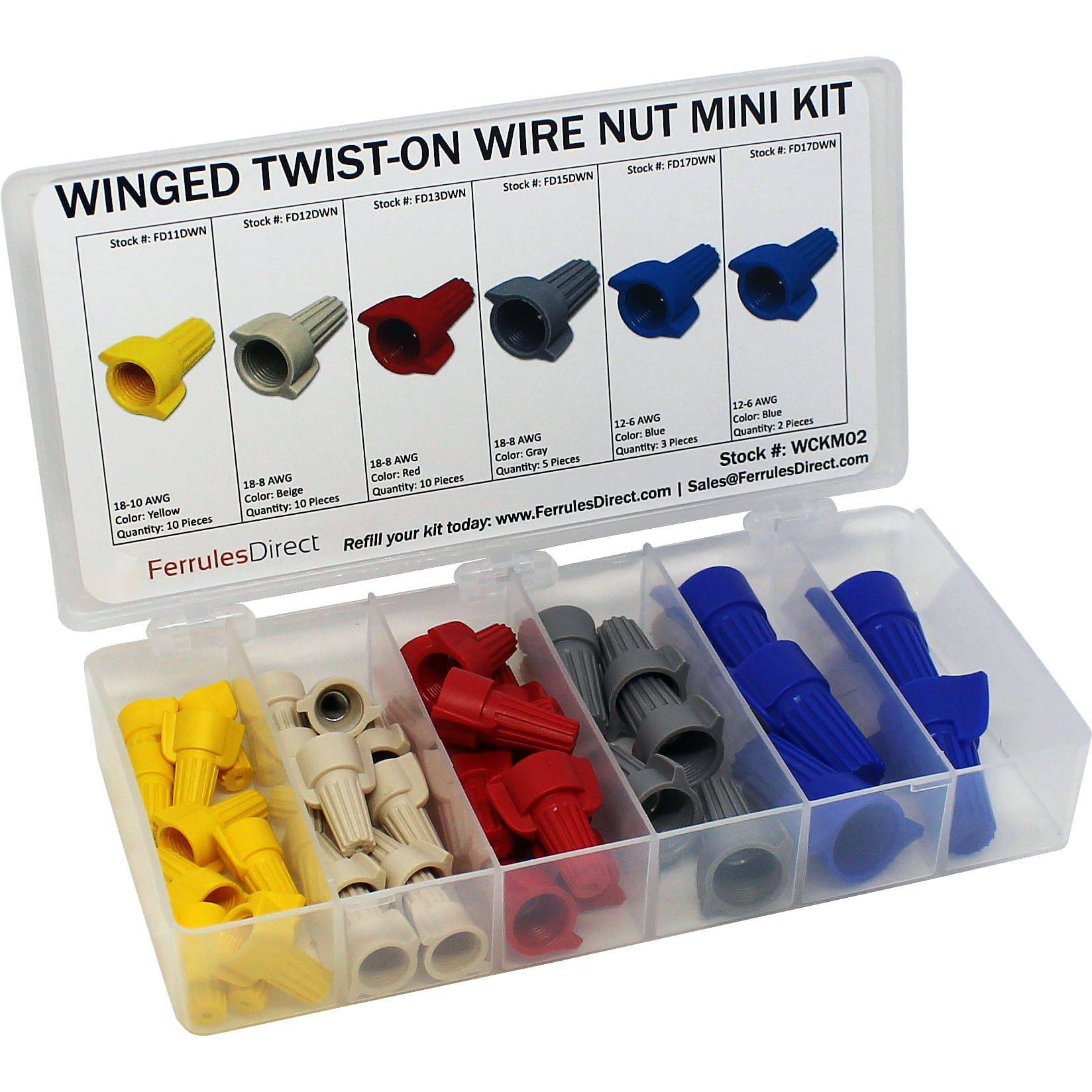WCKM02 - Winged Twist-On Conductor Cap Mini Kit