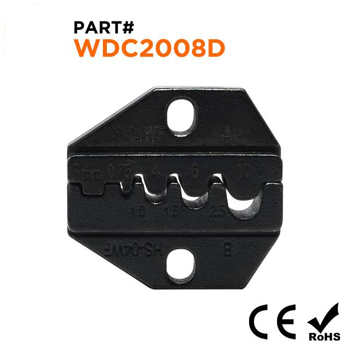 WDC2008D - 20 to 8 AWG Wire Ferrules Crimping Die Set, C-Shape, 1 Piece