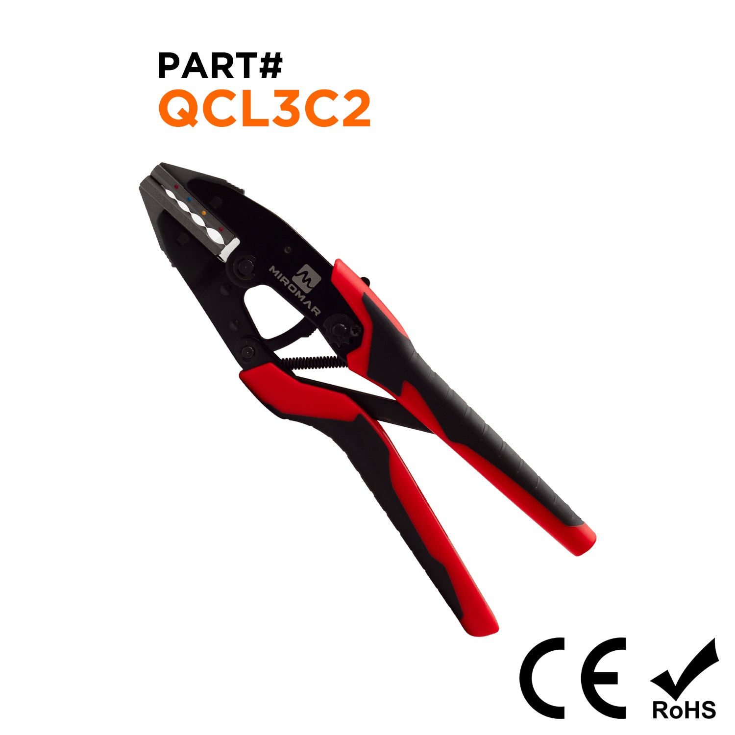 QCL3C2 - 22 to 8 AWG XL Quick-Change Crimping Tool & Die Set for Heat Shrink Terminals