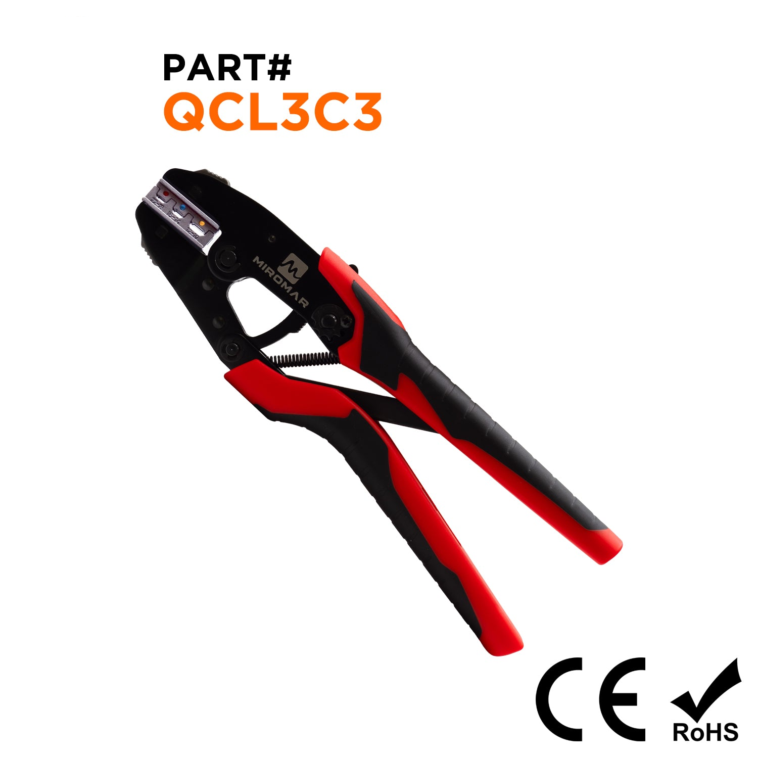 QCL3C3 - XL Quick-Change Tool & Die Set for Fully Insulated Quick Disconnects (22 to 10 AWG)