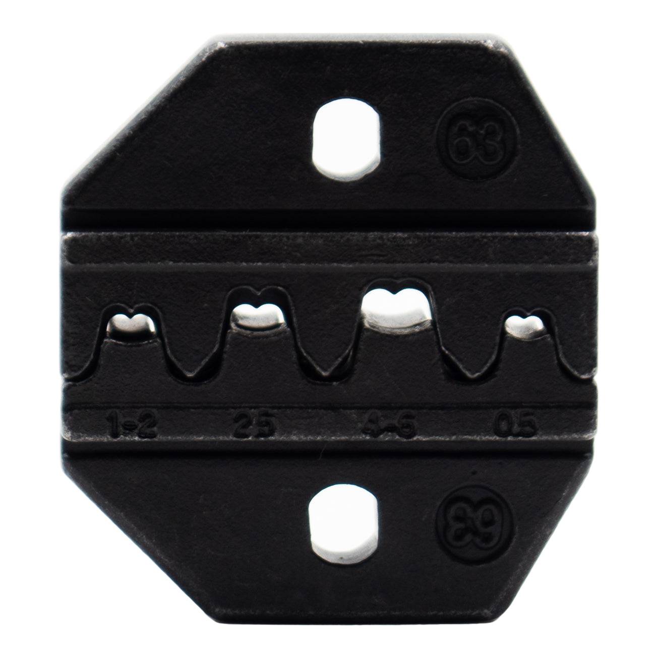 FDT10044D - 24 a 10 AWG Open Barrel Conectores Crimping Matriz Juego, Faston B-Type, 1 pieza