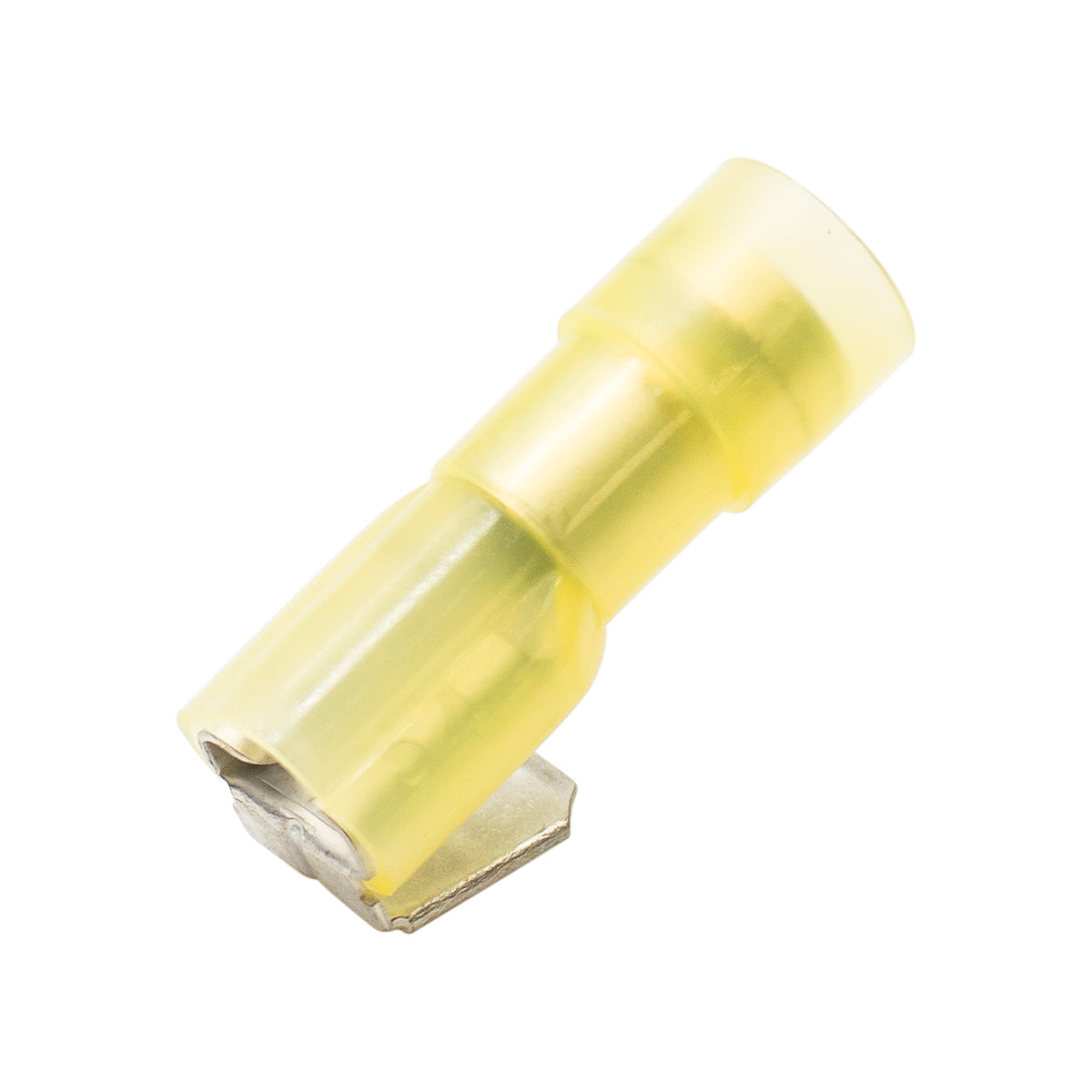 PBDFNYD5-250 - Nylon Fully Insulated Double Crimp Piggyback Terminals - 12-10 AWG - Yellow