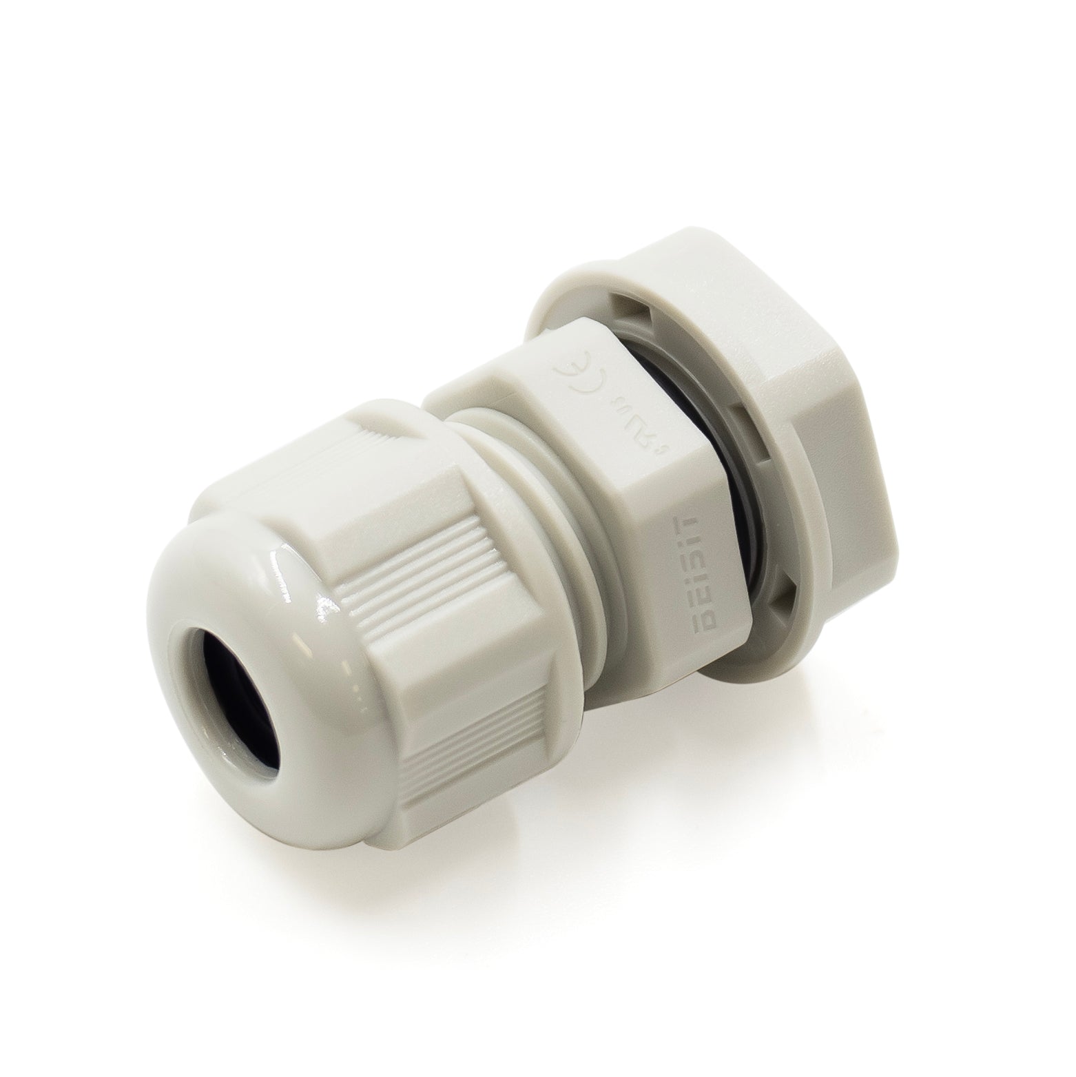 M1205BG - M12 x 1.5mm Metric Rosca De nailon Prensaestopas, Beige, Rango: 1/16" a 3/16", UL Listed, IP68, IP69K - 1 pieza