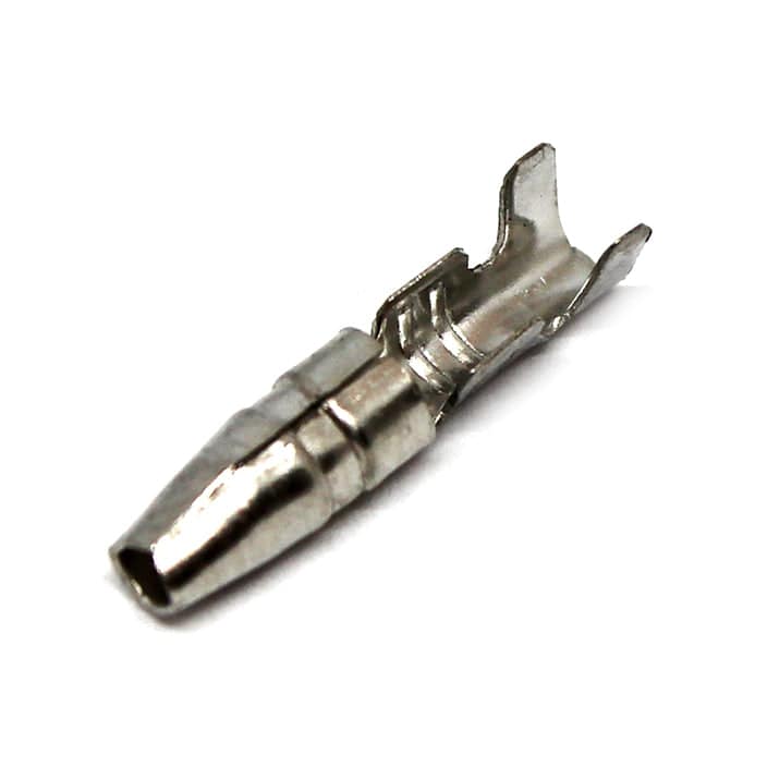 DJ211-4C-T - 16 a 14 AWG Conectores tipo bala, Male, Estañado Brass, Open Barrel, 0.16" Tab, 100 piezas