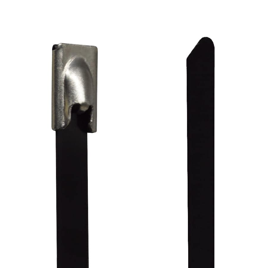 PVC304-46200 - 8" Standard PVC Coated Stainless Steel Cable Ties, 200lb Tensile Strength, 304 Grade, 50-Pack