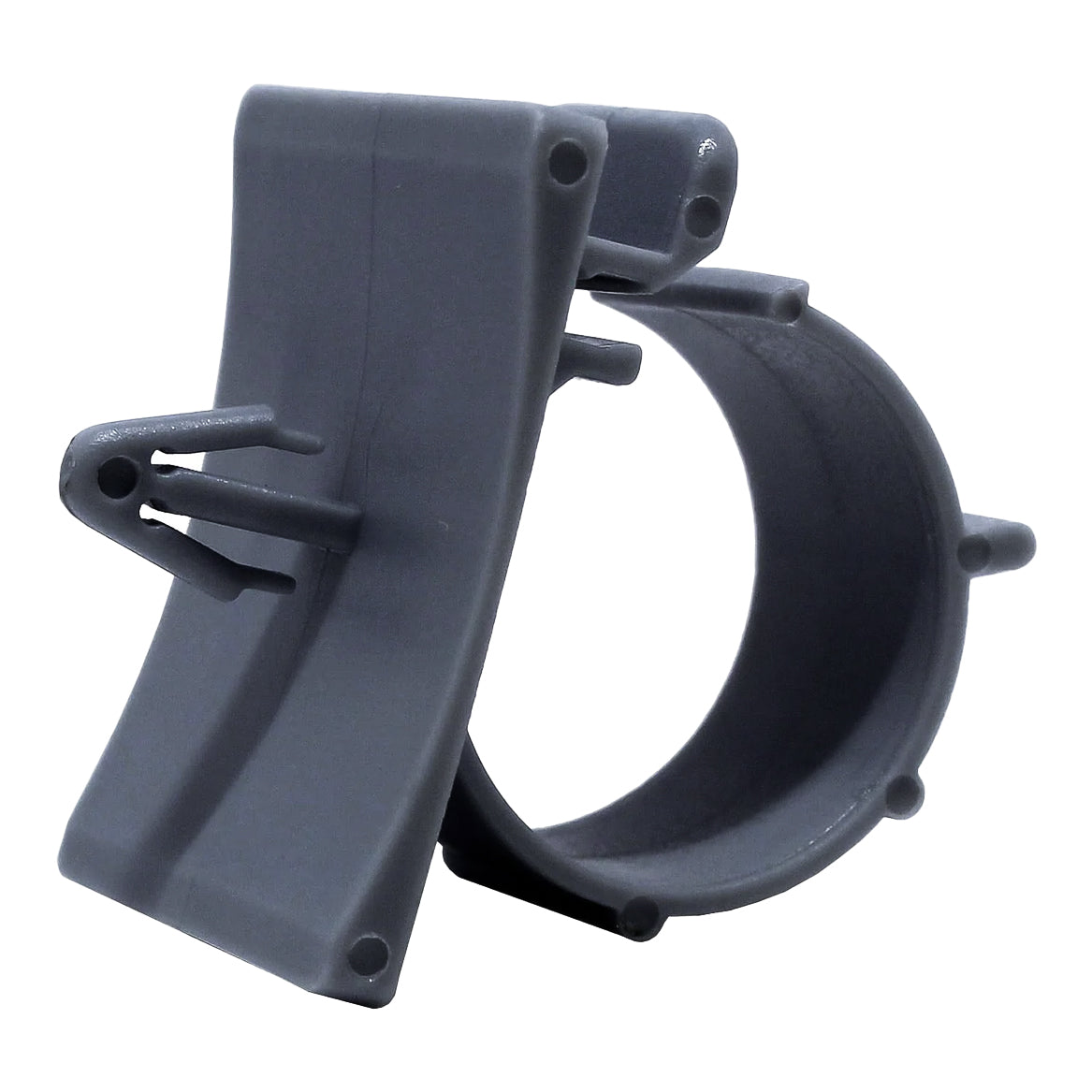 PTS-1618 - De nailon Ajustable Push Soporte Cable Abrazaderas, Gris, Rango: 5/8" a 11/16", 25 piezas