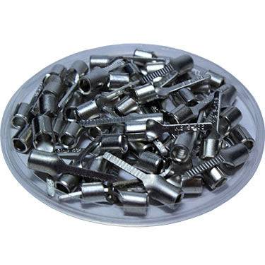 DBNB5-18 - 12 a 10 AWG Sin aislamiento Blade Terminales, 11/16" Blade Longitud x 0.177" Width, 100 piezas