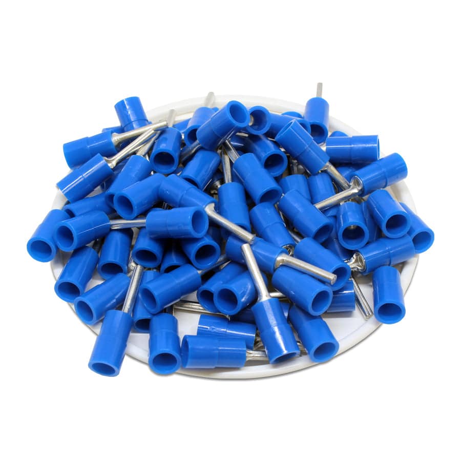 PTNYB2-12 - Con aislamiento de nailon Terminales de pin - 16-14 AWG - Azul