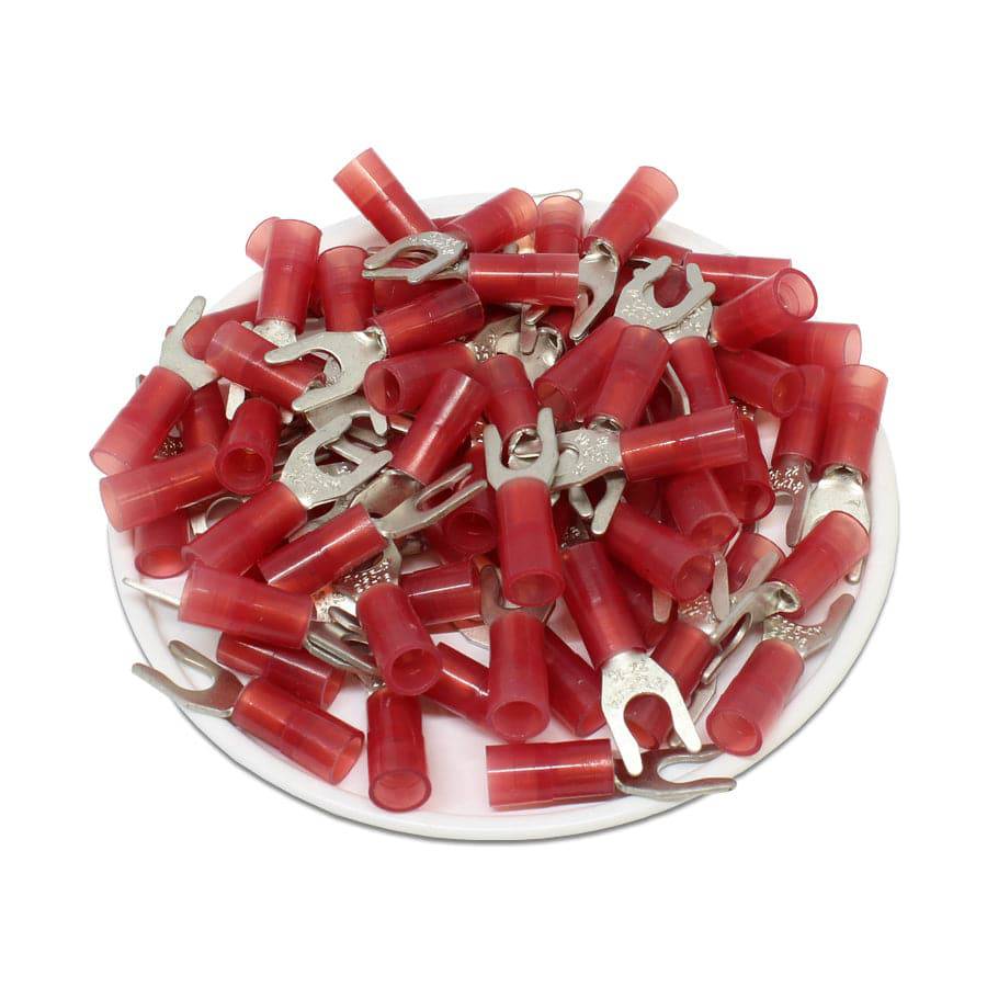 LSNYBS1-4 Con aislamiento de nailon Locking Terminales de horquilla 22-16 AWG