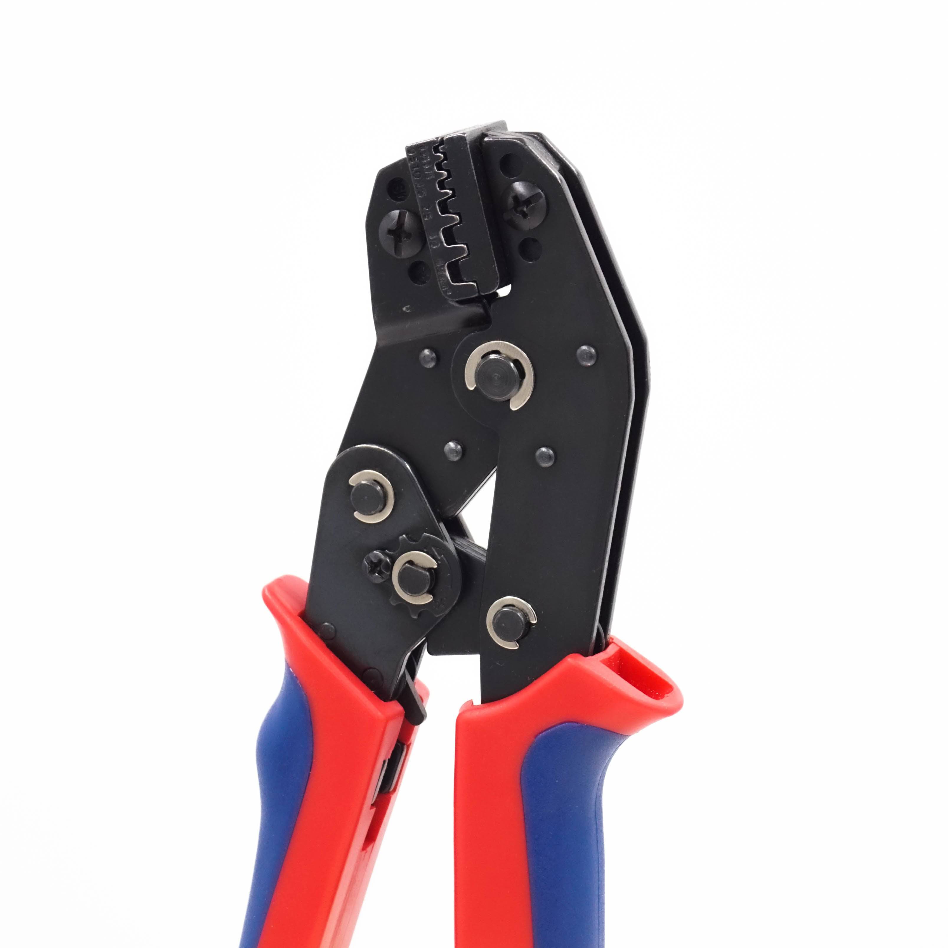 FD2410N-20 - 24 a 10 AWG Herramienta de crimpado para punteras, Side Load, XL Longitud Crimp, Trapezoidal Perfil, 1 pieza