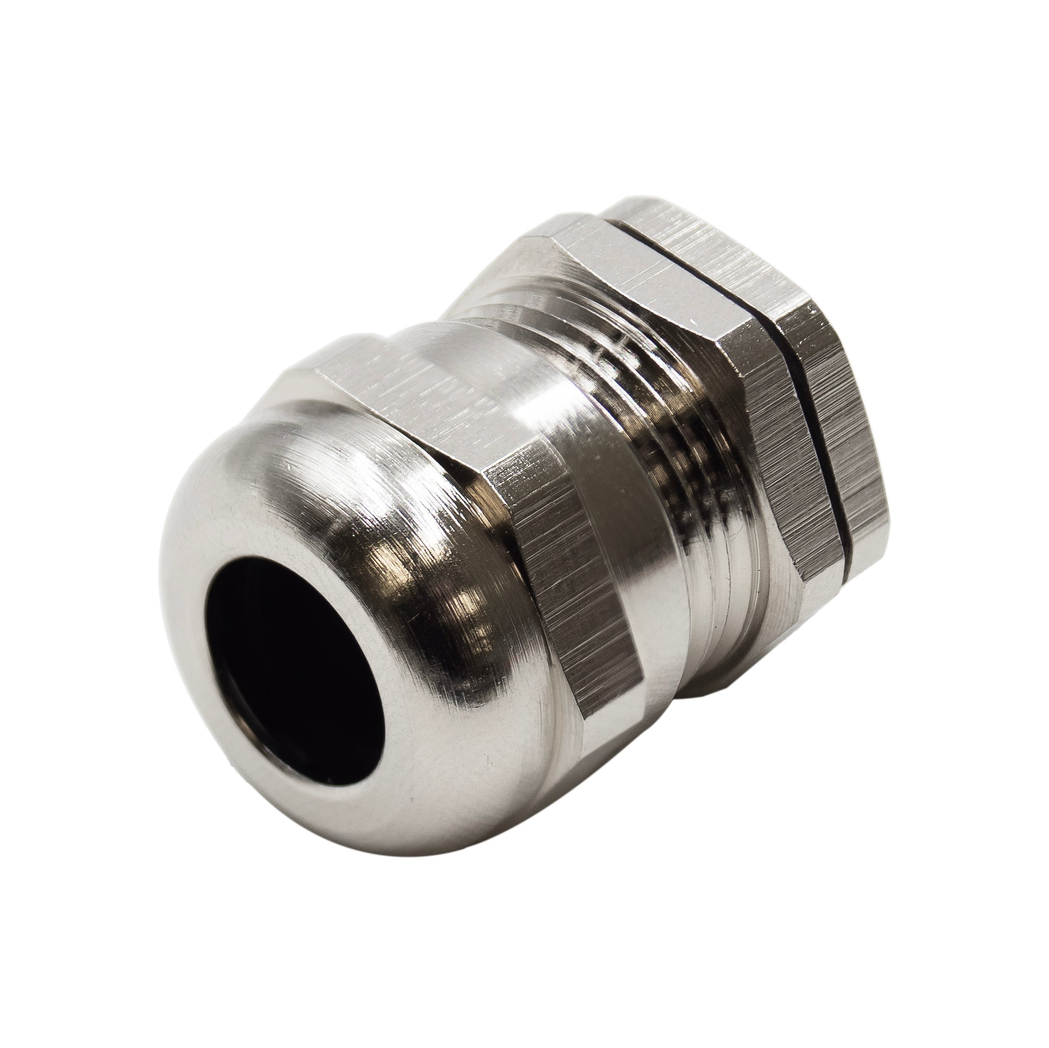 M1610BR - M16 x 1.5mm Metric Thread Plated Brass Cable Gland, Range: 3/16" to 3/8", UL Listed, IP68, IP69K - 1 Piece