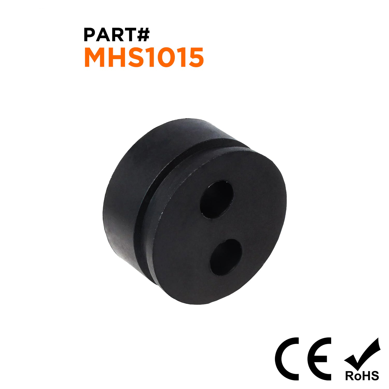 MHS1015 - Multiple Hole Cable Gland Seals, Sizes: NPT1/2", PG13.5, M20S, 2-Hole x 5mm, IP68 - 1 Piece