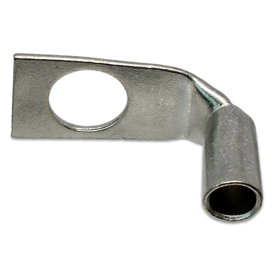 SBF412 - 90 Degree Barril corto Terminal de compresión - 4 AWG - 1/2" Orificio