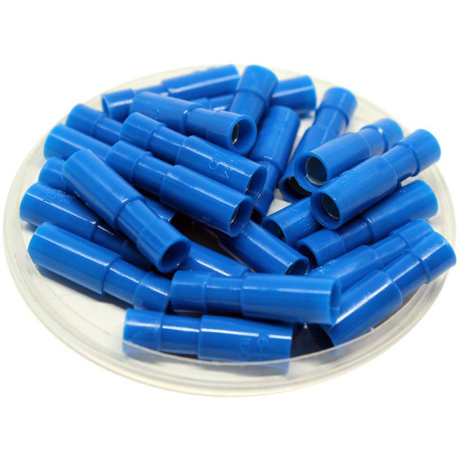 FRFNYD2-180 - 16 to 14 AWG Fully Insulated Bullet Connectors, Nylon, Female, Double Crimp, 100 Pieces