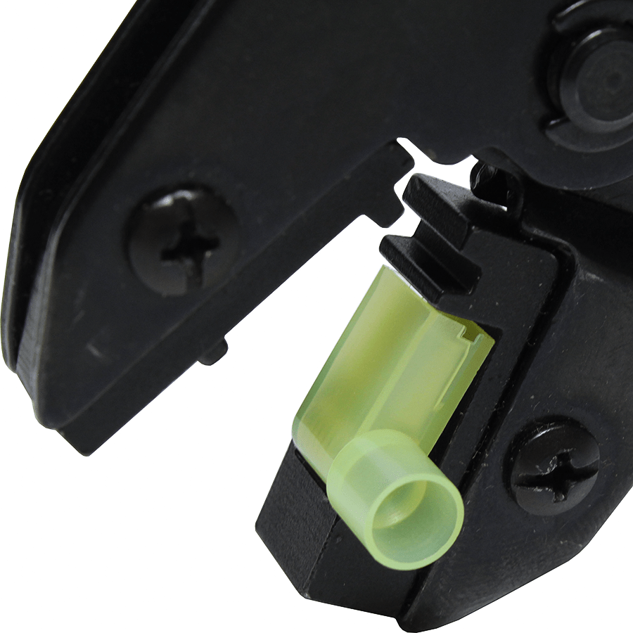 FDT10058 - 12 a 10 AWG Insulated Terminales tipo bandera Herramienta, 1 pieza