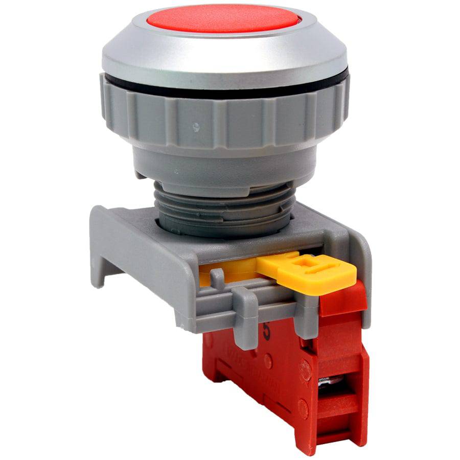 XB30-1/C-RD - Push Button - 1 Contact (1/C) - 30mm - Red