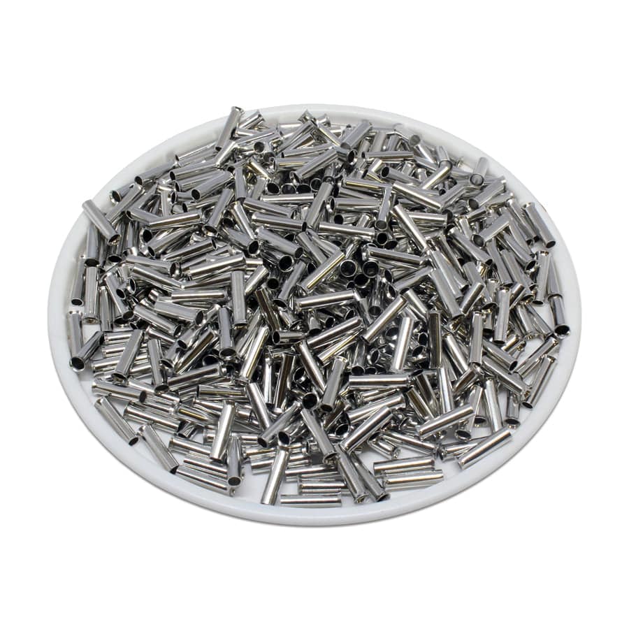 N15008 - 16AWG Sin aislamiento Punteras, 8mm Pin, UL Recognized, 1000 piezas