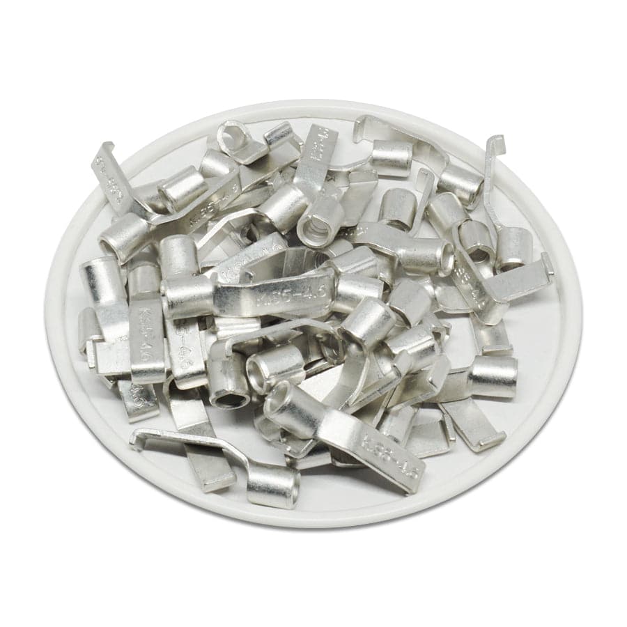 LBNB5-46 - 12 a 10 AWG Sin aislamiento Lipped Blade Terminales, 3/16" Width, UL Recognized, 50 piezas