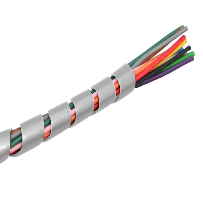 SWF06W - Fire Retardant Spiral Wrap - 1/4" (6mm) - Blanco