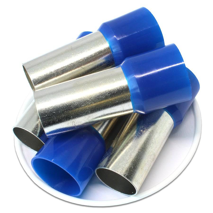 AD1200032 - 4/0 AWG Insulated Wire Ferrules, 32mm Pin, Blue, UL Recognized, 25 Pieces