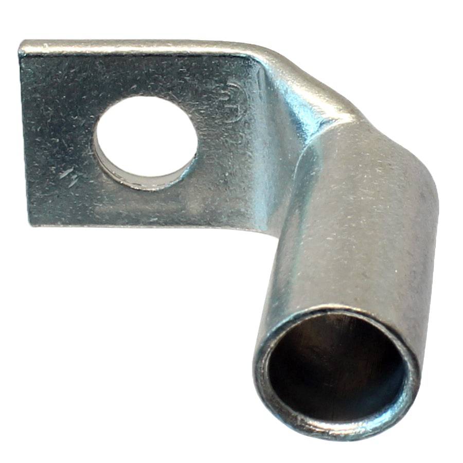 SBF314 - 90 Degree Barril corto Terminal de compresión - 3 AWG - 1/4" Orificio