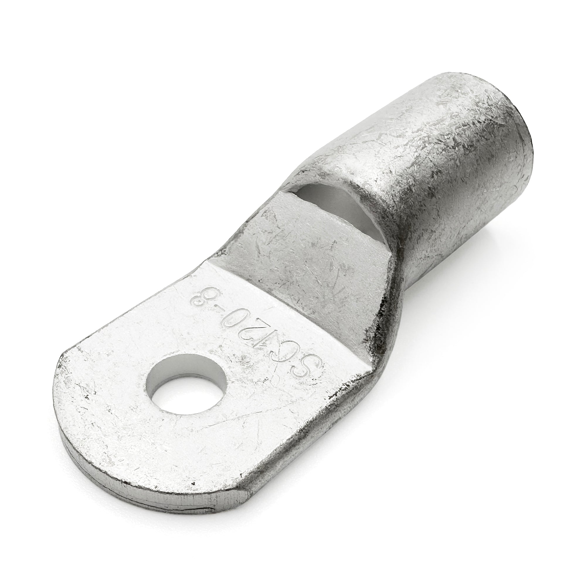 SCH12008 - 4/O AWG Non Insulated Tubular Ring Lugs, 5/16" Stud, 5 Pieces