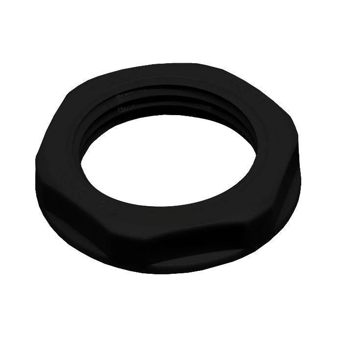 NPT Thread Nylon Lock Nut for 1/4" Cable Glands, Black, UL Approved, 1 Piece - NPT14B-LN