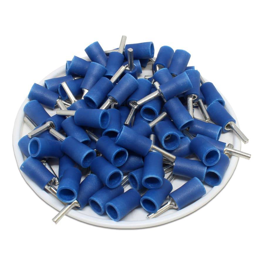 PTV2-9 - 16 a 14 AWG Con aislamiento de vinilo Terminales de pin, 3/8" Pin, UL Recognized, 100 piezas