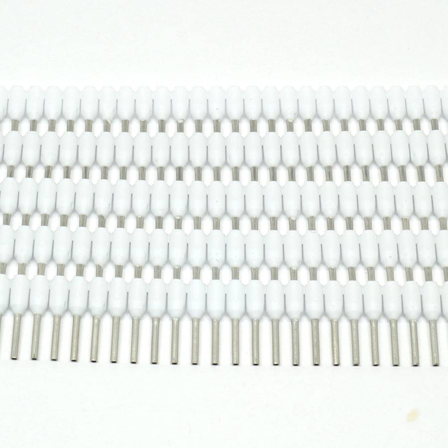 SD05008 - 22 AWG Strips de Insulated Punteras, 8mm Pin, Blanco, 500 piezas