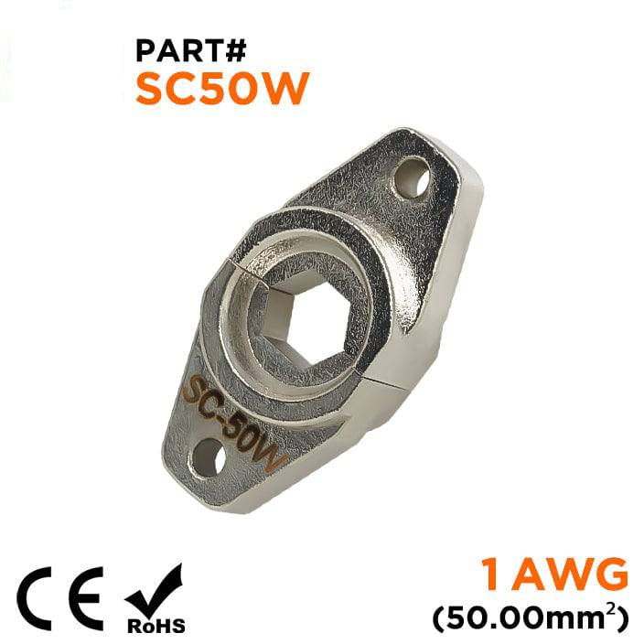 SC50W - Crimping Die for Compression Cable Lugs - 1 AWG - Hexagonal Profile