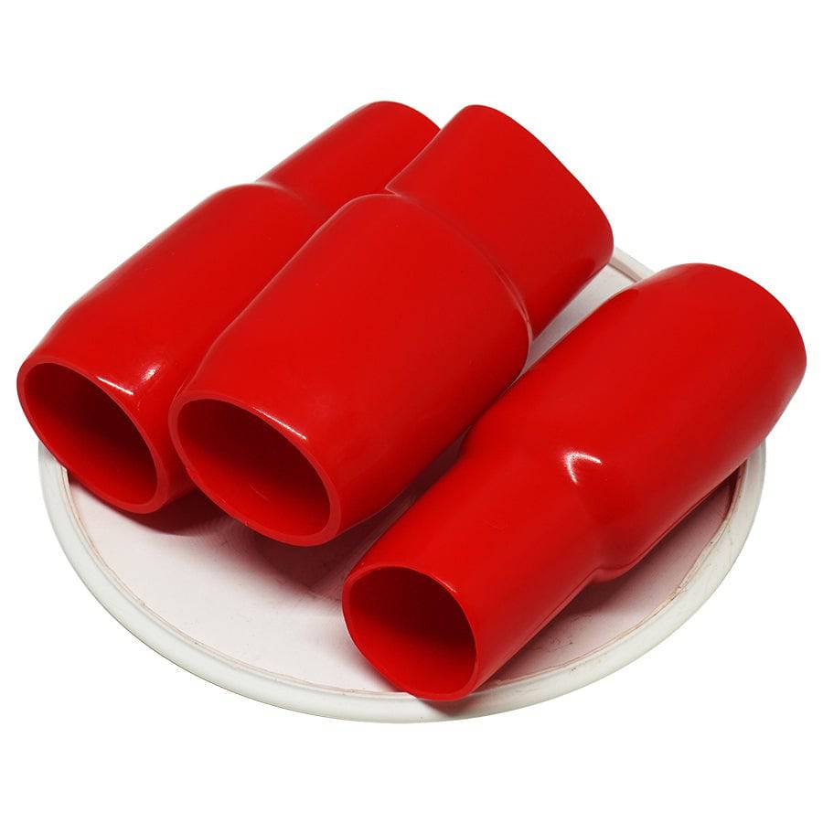 V-100RD - 4/0 AWG Rojo Vinyl PVC Conductor End Sleeves, End Caps, 10 piezas