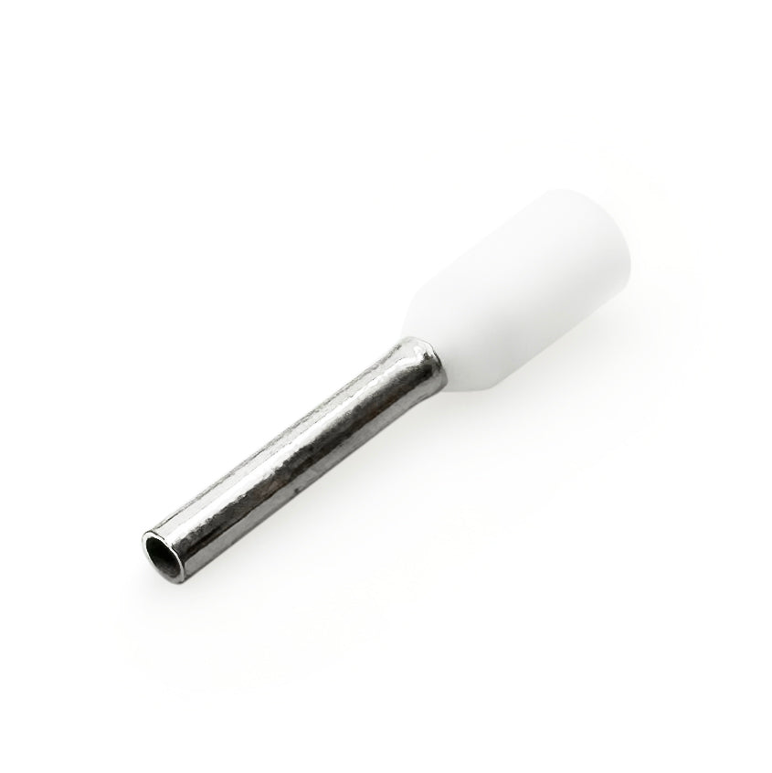 Z+F V30AE000039 - 20 AWG Insulated Punteras, 10mm Pin, Blanco - 500 piezas