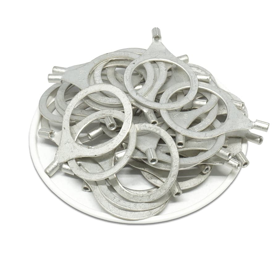 RNB1-20 - 22 to 16 AWG Non Insulated Ring Terminals, 3/4" Stud, UL Recognized, 50 Pieces