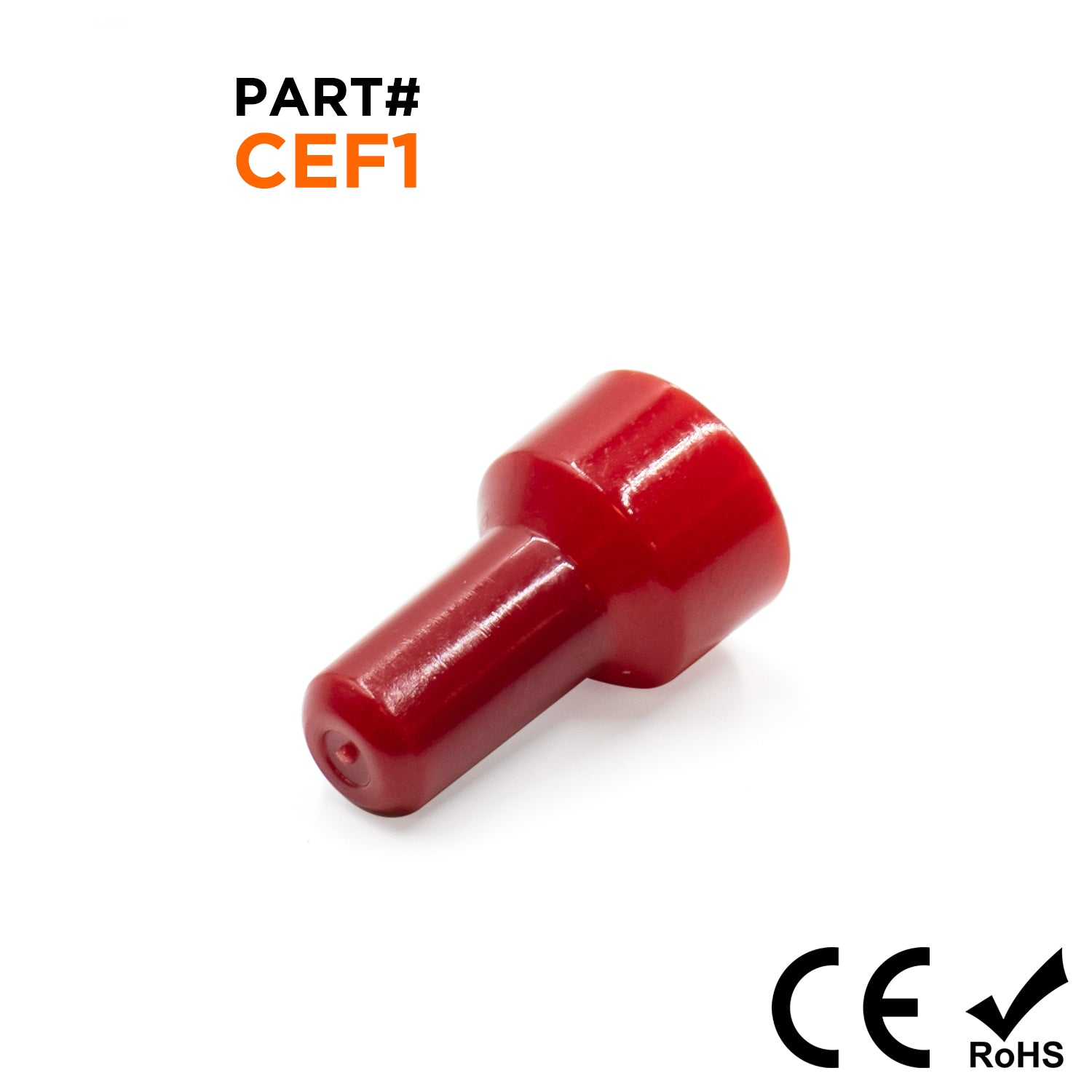 CEF1 - 22 a 16 AWG Conectores de extremo cerrado, Pigtail Conectores, 100 piezas