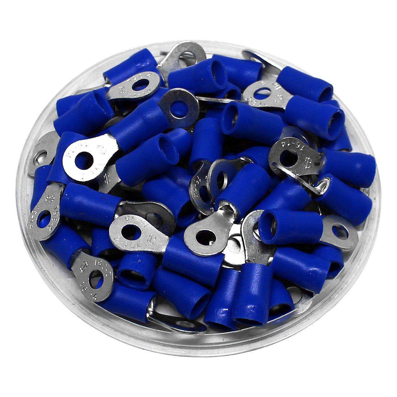 RDL2-3.7 - Double Crimp Vinyl Insulated Ring Terminals - 16-14 AWG