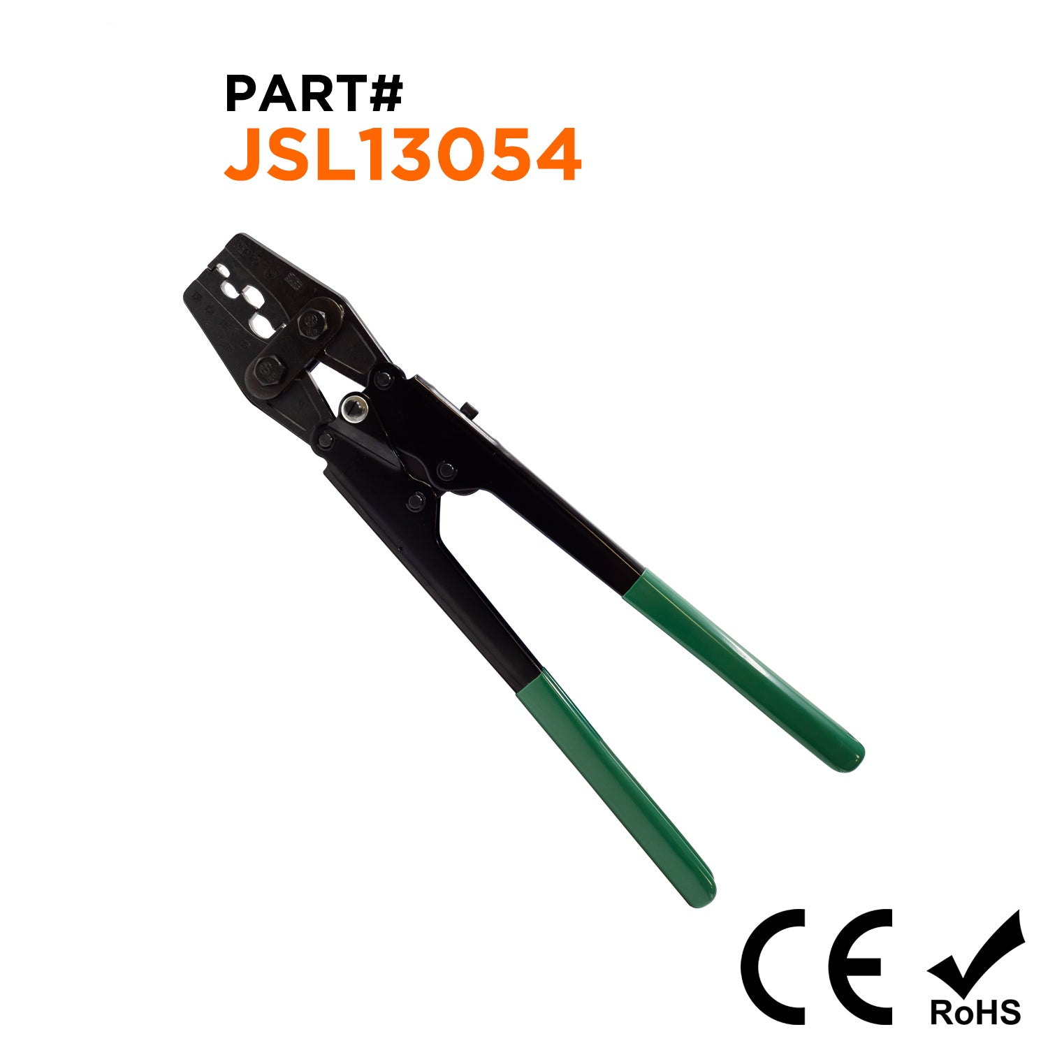 JSL13054 - 8 a 2 AWG De alta resistencia Insulated Terminal Herramienta de crimpado, 1 pieza