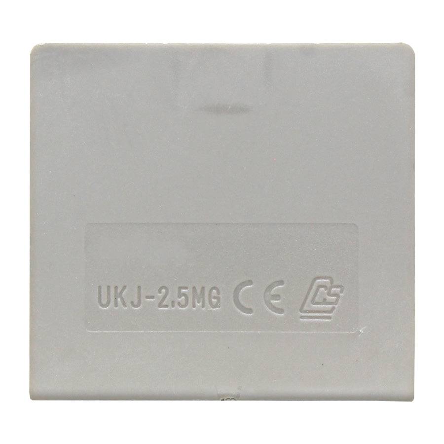 UKJ-2.5MG - End Cover para Miniature Feed Through, Screw Clamp Terminal Block, Gris