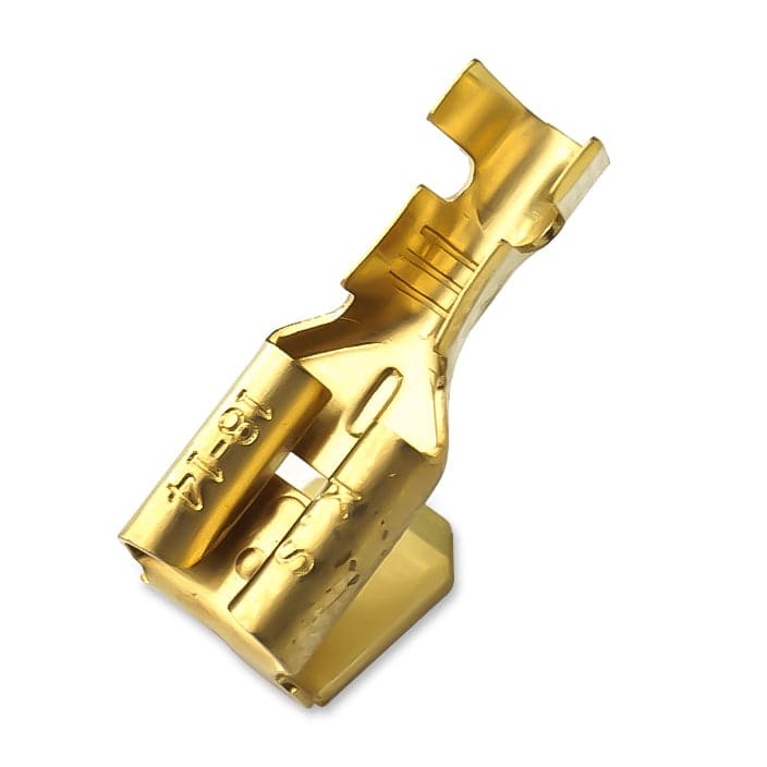 811LR - Open Barrel Male/Female Quick Disconnect - 16-14 AWG - 6.35x0.8mm Tab