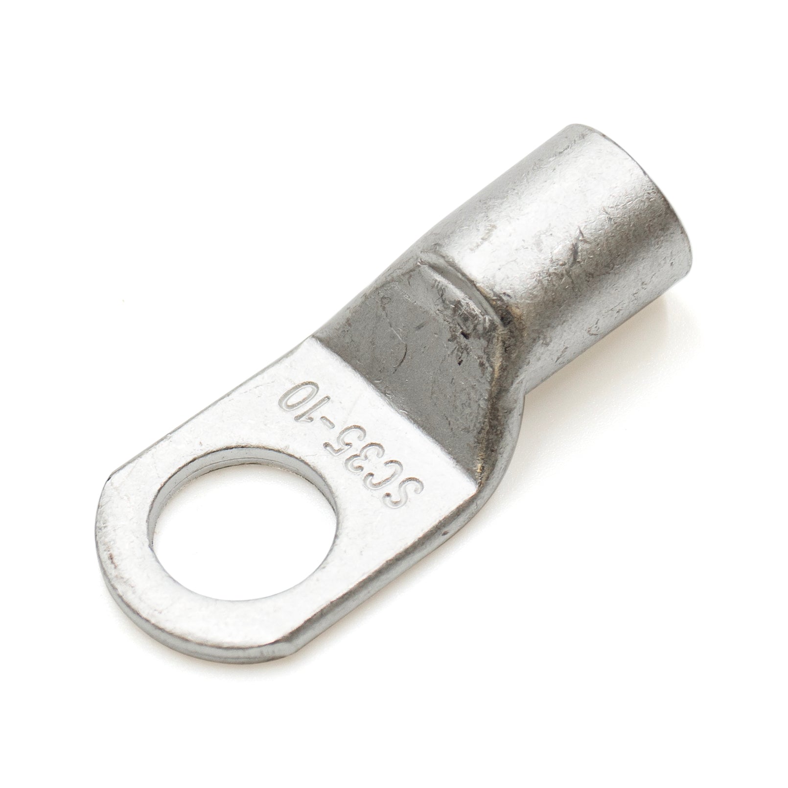 SCH3510 - 2 AWG Sin aislamiento Tubular Ring Lugs, 3/8" Orificio, 25 piezas